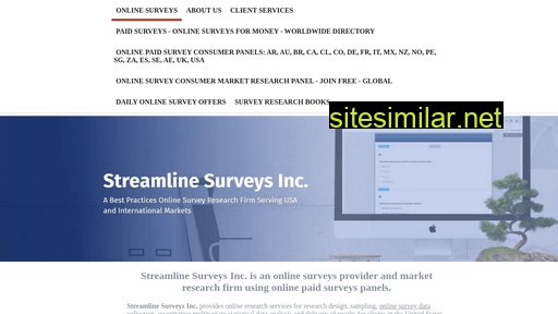 streamlinesurveys.com alternative sites