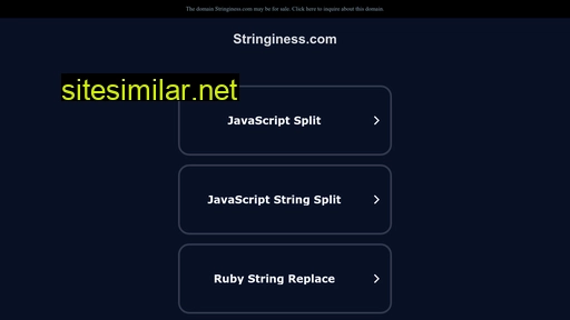 stringiness.com alternative sites