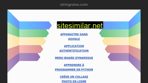 Stringraise similar sites