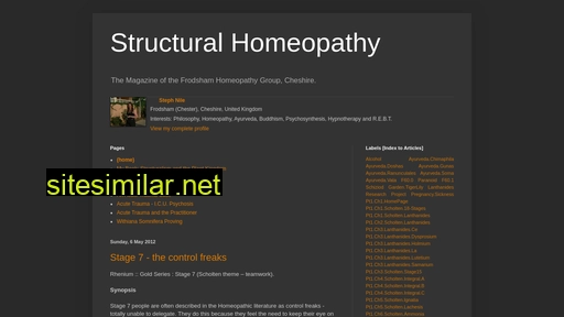 Structuralhomeopathy similar sites