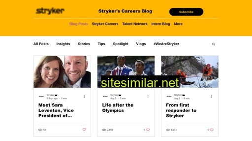 strykercareersblog.com alternative sites
