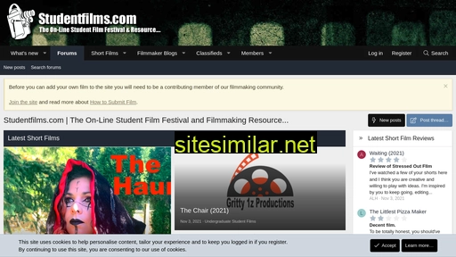 studentfilms.com alternative sites