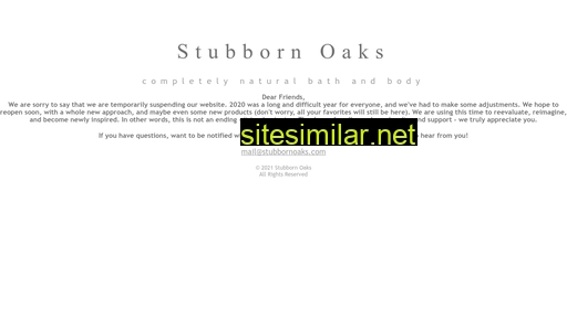 stubbornoaks.com alternative sites