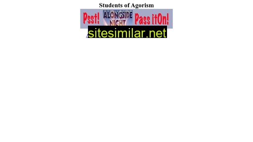 studentsofagorism.com alternative sites