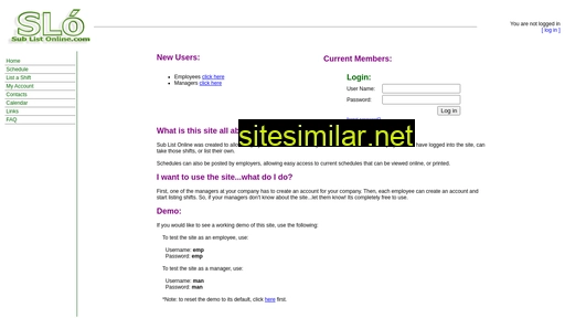 sublistonline.com alternative sites