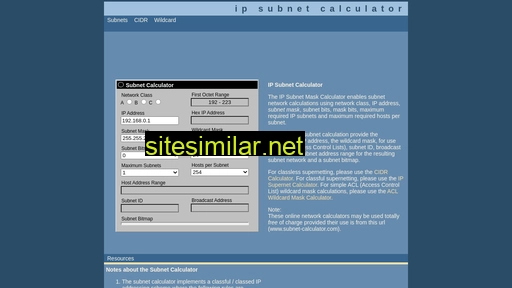 subnet-calculator.com alternative sites