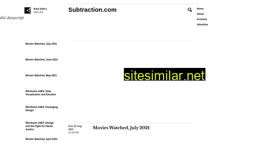 subtraction.com alternative sites