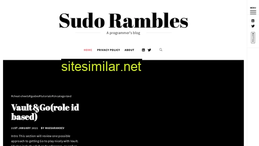 sudorambles.com alternative sites