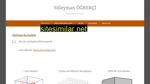 suleymanogrekci.wordpress.com alternative sites