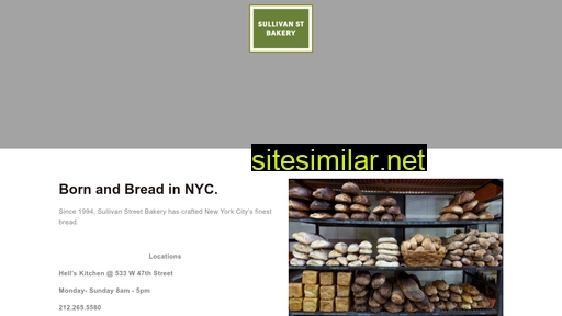 Sullivanstreetbakery similar sites