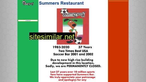 summers-restaurant.com alternative sites