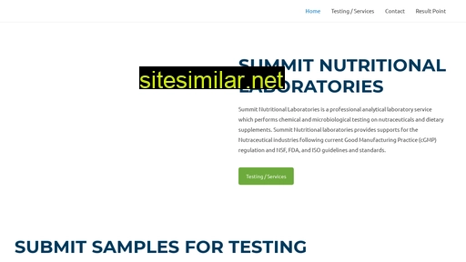 Summitnutritional similar sites