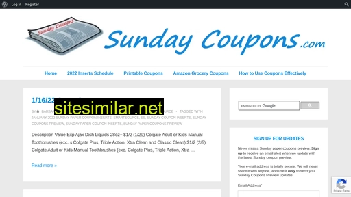 sunday-coupons.com alternative sites
