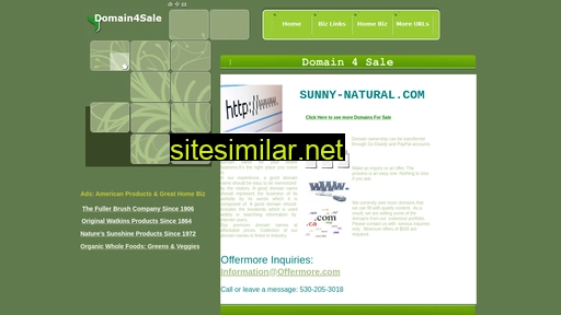 sunny-natural.com alternative sites