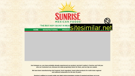 sunrisemexicanfoods.com alternative sites