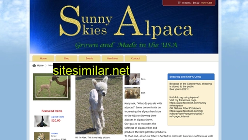 Sunnyskiesalpaca similar sites