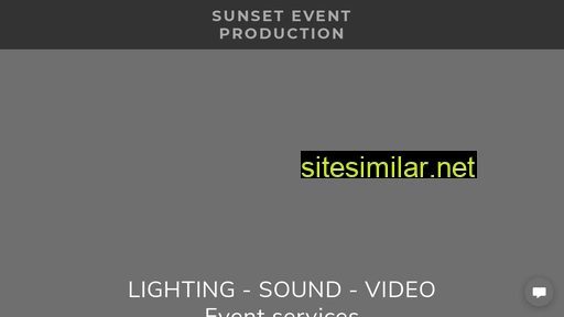 Sunseteventproduction similar sites