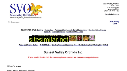 sunsetvalleyorchids.com alternative sites
