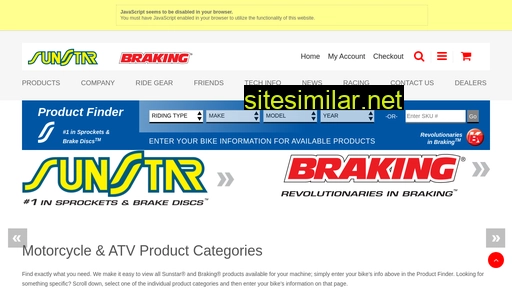 sunstar-braking.com alternative sites