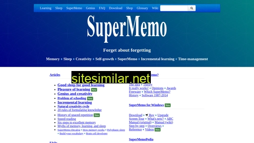 Super-memory similar sites