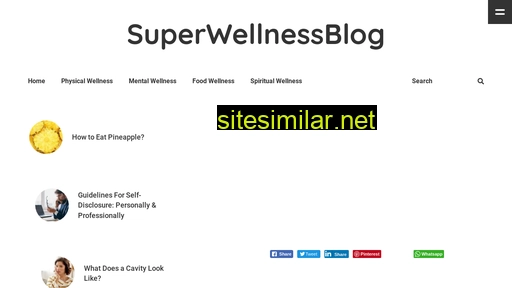 Superwellnessblog similar sites