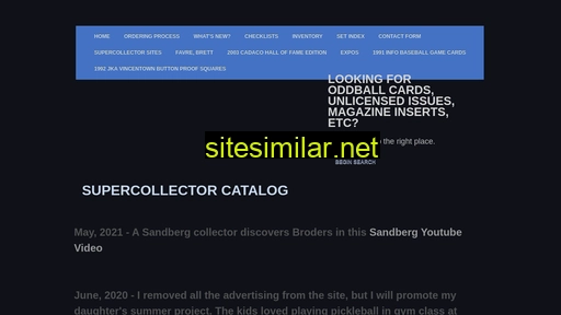 supercollectorcatalog.com alternative sites
