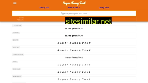 superfancytext.com alternative sites