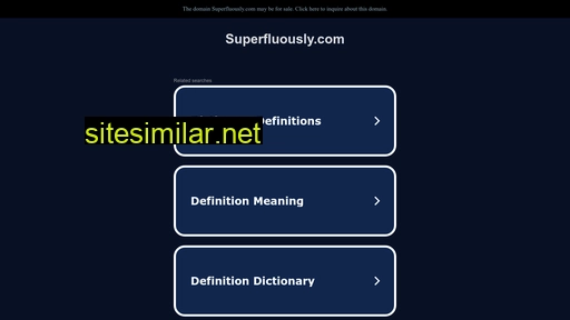 superfluously.com alternative sites