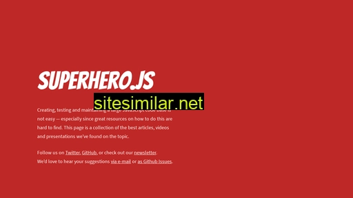 Superherojs similar sites