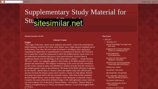supplementarystudymaterialforenglish.blogspot.com alternative sites