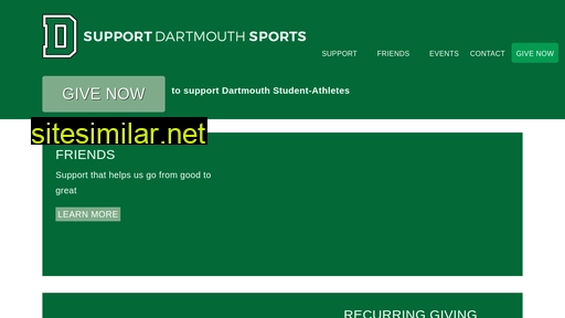 supportdartmouthsports.com alternative sites
