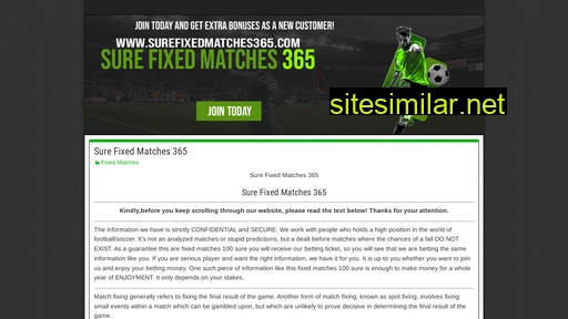 surefixedmatches365.com alternative sites