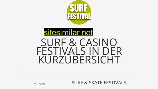surf-festival.com alternative sites