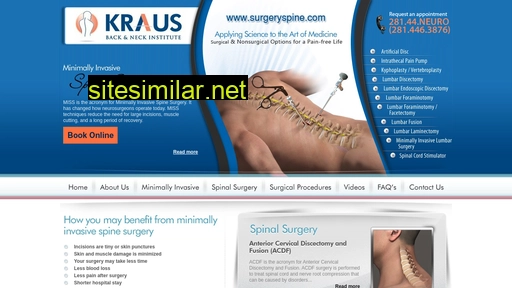 surgeryspine.com alternative sites