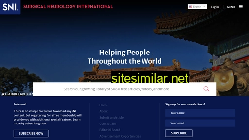 surgicalneurologyint.com alternative sites