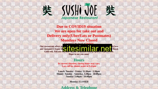 sushi-joe.com alternative sites