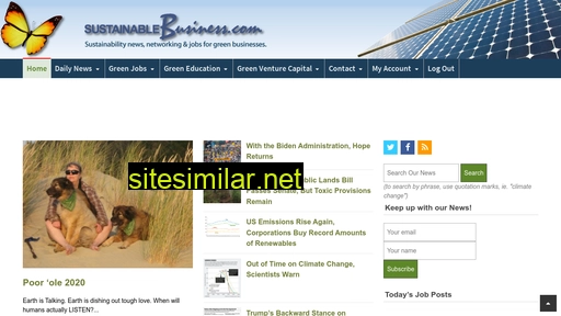 sustainablebusiness.com alternative sites