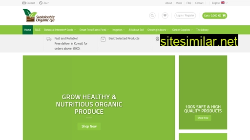 sustainableorganicq8.com alternative sites
