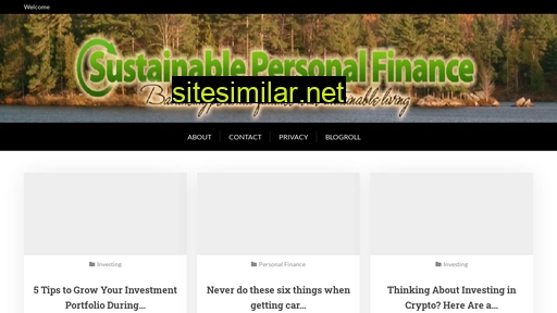 Sustainablepersonalfinance similar sites