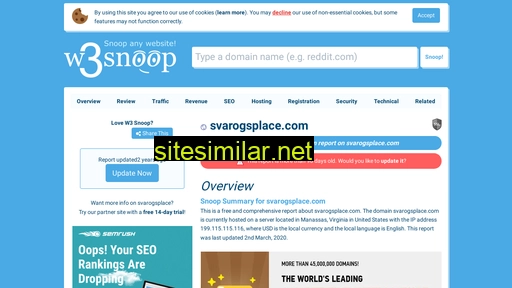 svarogsplace.com.w3snoop.com alternative sites