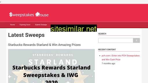 sweepstakeshouse.com alternative sites