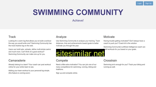 swimmingcommunity.com alternative sites