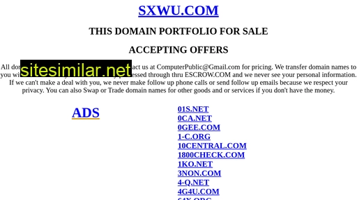 sxwu.com alternative sites