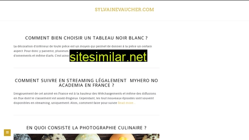 sylvainevaucher.com alternative sites