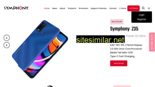 Symphony-mobile similar sites