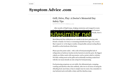 symptomadvice.com alternative sites