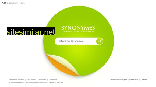 synonymes.com alternative sites