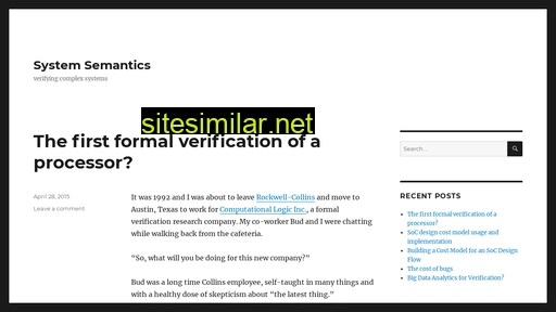 Systemsemantics similar sites