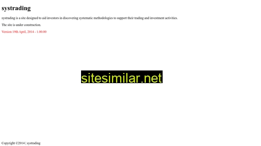 systrading.com alternative sites