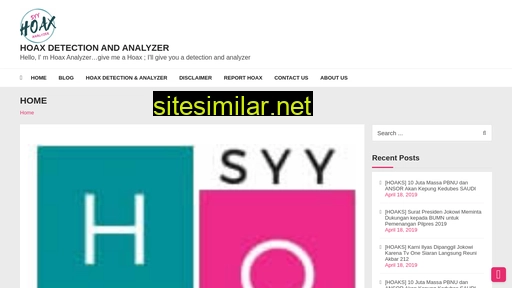 Syyhoaxanalyzer similar sites